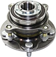 Front, Driver and Passenger Side Wheel Hub, 5 Lugs, With Bearing