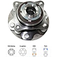 2007-2014 Toyota FJ Cruiser - Front, Driver and Passenger Side Wheel Hubs, Bearing and Hub Assembly, Rear Wheel Drive
