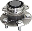Front and Rear, Driver and Passenger Side Wheel Hub, 5 Lugs, With Bearing, 1.8L, 4Cyl
