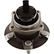 Front and Rear, Driver and Passenger Side Wheel Hub, 5 Lugs, With Bearing, With Sensor, 1.8L, 4Cyl