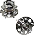 Rear, Driver and Passenger Side Wheel Hub, 5 Lugs, With Bearing, AWD