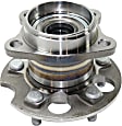 Rear, Driver and Passenger Side Wheel Hub, 5 Lugs, With Bearing, AWD