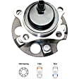 Rear, Driver and Passenger Side Wheel Hub, 5 Lugs, With Bearing, FWD
