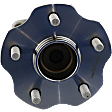Rear, Driver and Passenger Side Wheel Hub, 5 Lugs, With Bearing, With Sensor