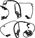 Front, Driver and Passenger Side ABS Speed Sensor Set of 2