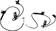 Front, Driver and Passenger Side ABS Speed Sensors