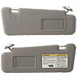 Sun Visor, Gray, Set of 2