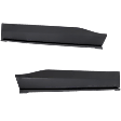 Front, Driver and Passenger Side Door Molding and Beltlines, Black