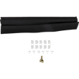 Front, Driver and Passenger Side Door Molding and Beltlines, Flat Black