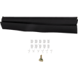 Front, Driver and Passenger Side Door Molding and Beltlines, Flat Black