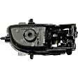 2015 Toyota Corolla - Front or Rear, Driver and Passenger Side Chrome Lever with Black Bezel Interior Door Handle, Without Door Lock Hole