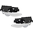 Front and Rear, Driver and Passenger Side Chrome Interior Door Handle
