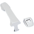 Front, Driver and Passenger Side Chrome Exterior Door Handle, Driver Side - With Key Hole; Passenger Side - Without Key Hole