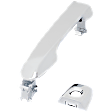 Front, Driver and Passenger Side Chrome Exterior Door Handle, Driver Side - With Key Hole; Passenger Side - Without Key Hole