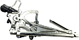 Front, Driver and Passenger Side Power Window Regulator, With Motor