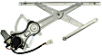 Front, Driver and Passenger Side Power Window Regulator, With Motor