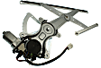 Front, Driver and Passenger Side Power Window Regulator, With Motor