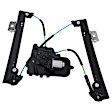 Front, Driver and Passenger Side Power Window Regulator, With Motor