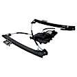 Front, Driver and Passenger Side Power Window Regulator, With Motor