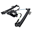 Front, Driver and Passenger Side Power Window Regulator, With Motor