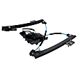 Front, Driver and Passenger Side Power Window Regulator, With Motor