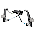 Front, Driver and Passenger Side Power Window Regulator, With Motor