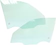 Front, Driver and Passenger Side Door Glass, Green Tint, Replaces NAGS No. FD4512 GTNN, FD4513 GTNN