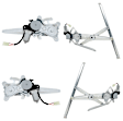 Front and Rear, Driver and Passenger Side Power Window Regulator, With Motor