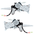 Rear, Driver and Passenger Side Power Window Regulators, with Motor