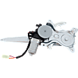 Rear, Driver and Passenger Side Power Window Regulators, with Motor