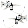 1999 Toyota 4Runner - Rear, Driver and Passenger Side Power Window Regulator, With Motor, 4-Door