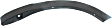 Rear, Driver and Passenger Side, Front Section Fender Trim, Primed