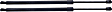 2008 Toyota Yaris - Driver and Passenger Side Liftgate Lift Supports, For Models Without Rear Window Wiper