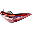 Passenger Side, Inner and Outer Halogen/LED Combo Tail Light, With bulb(s), OE Replacement