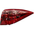 Driver and Passenger Side, Inner and Outer Halogen Tail Light, With bulb(s), OE Replacement, CAPA Certified