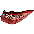 Driver and Passenger Side, Inner and Outer Halogen Tail Light, With bulb(s), OE Replacement, CAPA Certified