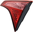 Driver and Passenger Side, Inner Halogen Tail Light, With bulb(s), OE Replacement, CAPA Certified