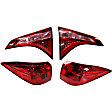 Driver and Passenger Side, Inner and Outer Halogen Tail Light, With bulb(s), OE Replacement