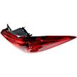 Driver and Passenger Side, Inner and Outer Halogen Tail Light, With bulb(s), OE Replacement