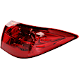 Driver and Passenger Side, Inner and Outer Halogen Tail Light, With bulb(s), OE Replacement