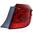 Driver and Passenger Side, Inner and Outer Halogen Tail Light, With bulb(s), OE Replacement