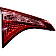 Driver Side, Inner And Outer Halogen Tail Light, With bulb(s), OE Replacement