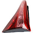 Driver and Passenger Side, Inner and Outer Halogen Tail Light, With bulb(s), OE Replacement, CAPA Certified