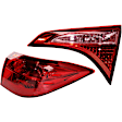 Passenger Side, Inner and Outer Halogen Tail Light, With bulb(s), OE Replacement