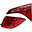 Passenger Side, Inner and Outer Halogen Tail Light, With bulb(s), OE Replacement, CAPA Certified