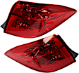 Driver and Passenger Side, Outer Halogen Tail Light, With bulb(s), OE Replacement, CAPA Certified