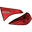 Driver Side, Inner And Outer Halogen/LED Combo Tail Light, With bulb(s), OE Replacement