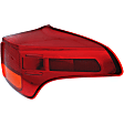 2014 Toyota RAV4 - Driver and Passenger Side, Inner and Outer Halogen Tail Light, With bulb(s), Mounts on Liftgate and Body, North America Built Vehicle, OE Replacement