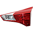 2014 Toyota RAV4 - Driver and Passenger Side, Inner and Outer Halogen Tail Light, With bulb(s), Mounts on Liftgate and Body, North America Built Vehicle, OE Replacement