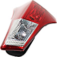 2014 Toyota RAV4 - Driver and Passenger Side, Inner and Outer Halogen Tail Light, With bulb(s), Mounts on Liftgate and Body, North America Built Vehicle, OE Replacement